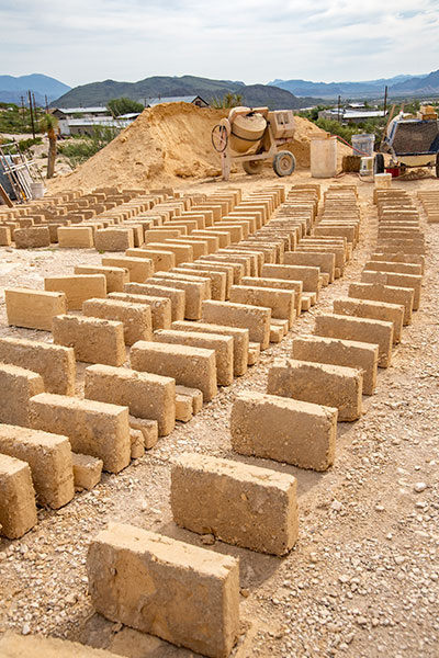 The Mansion during restoration.