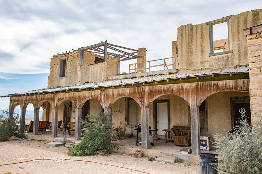 The Mansion during restoration.