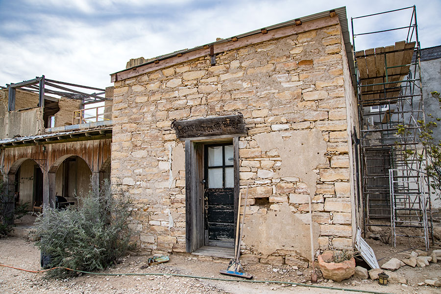 The Mansion during restoration.