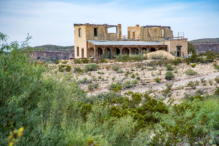 The Mansion during restoration.
