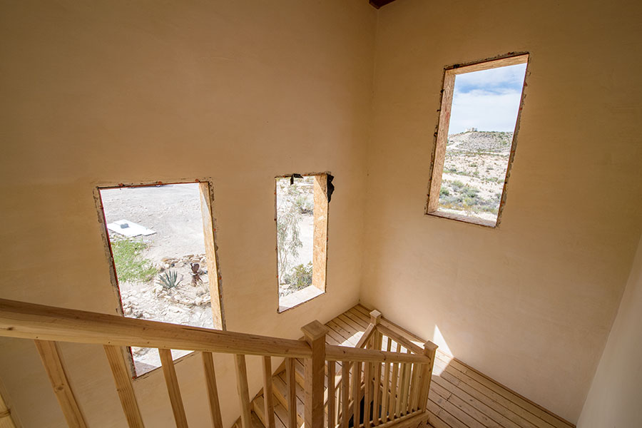 The Mansion during restoration.