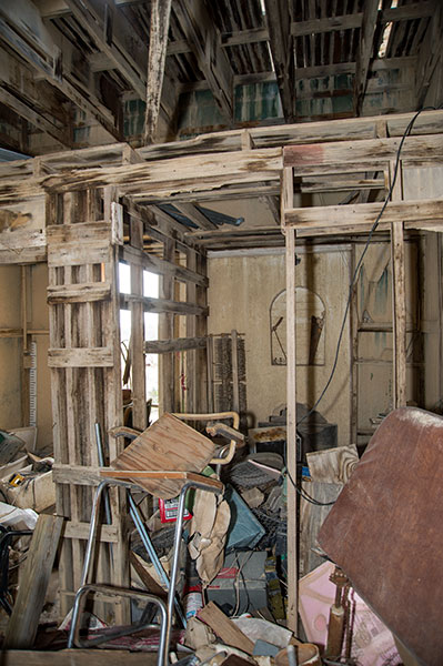 The Mansion during restoration.