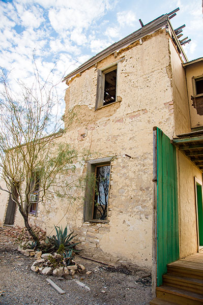 The Mansion during restoration.